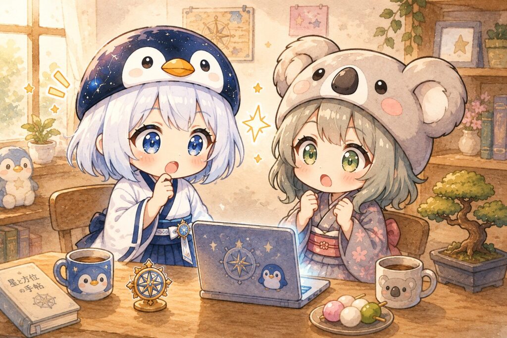 挿絵③ 海空が「あっ」と気づいた瞬間のシーン