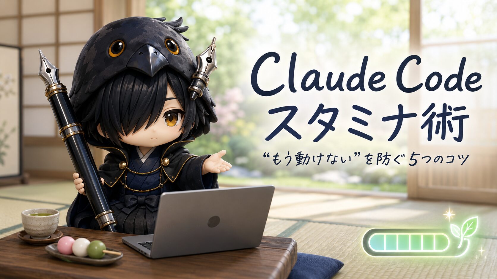【初心者向け】Claude Code が「お腹ぺこぺこ」？：スタミナを長持ちさせる運用術