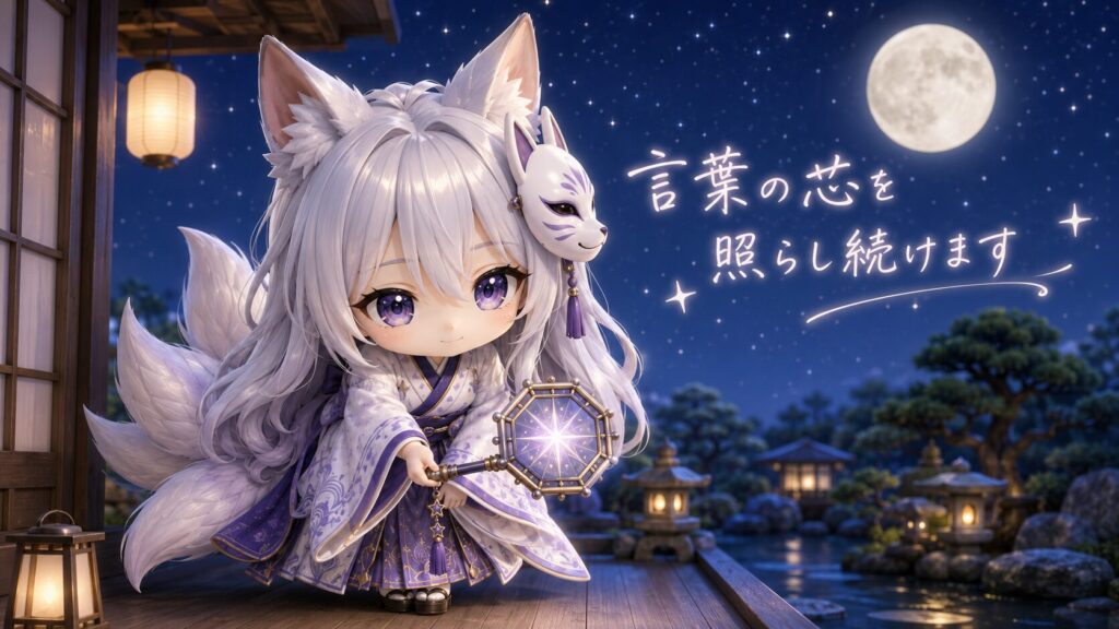 星鏡を静かに照らし、読者へメッセージを伝える白夜の日常風景