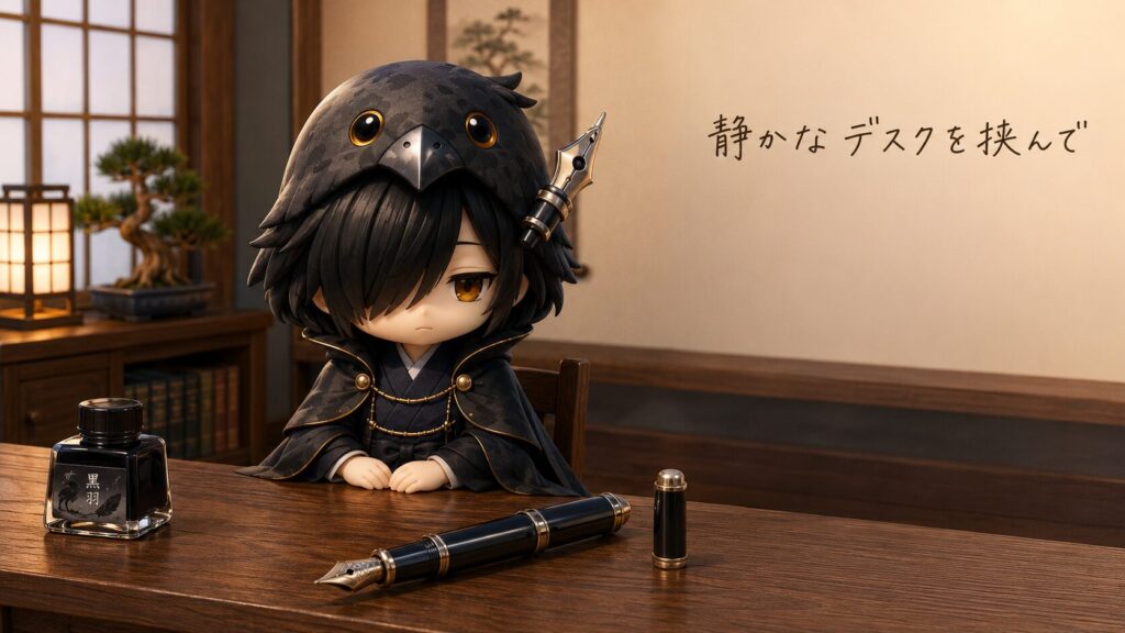 静かな机越しに誰にでも同じ作法で接する黒羽