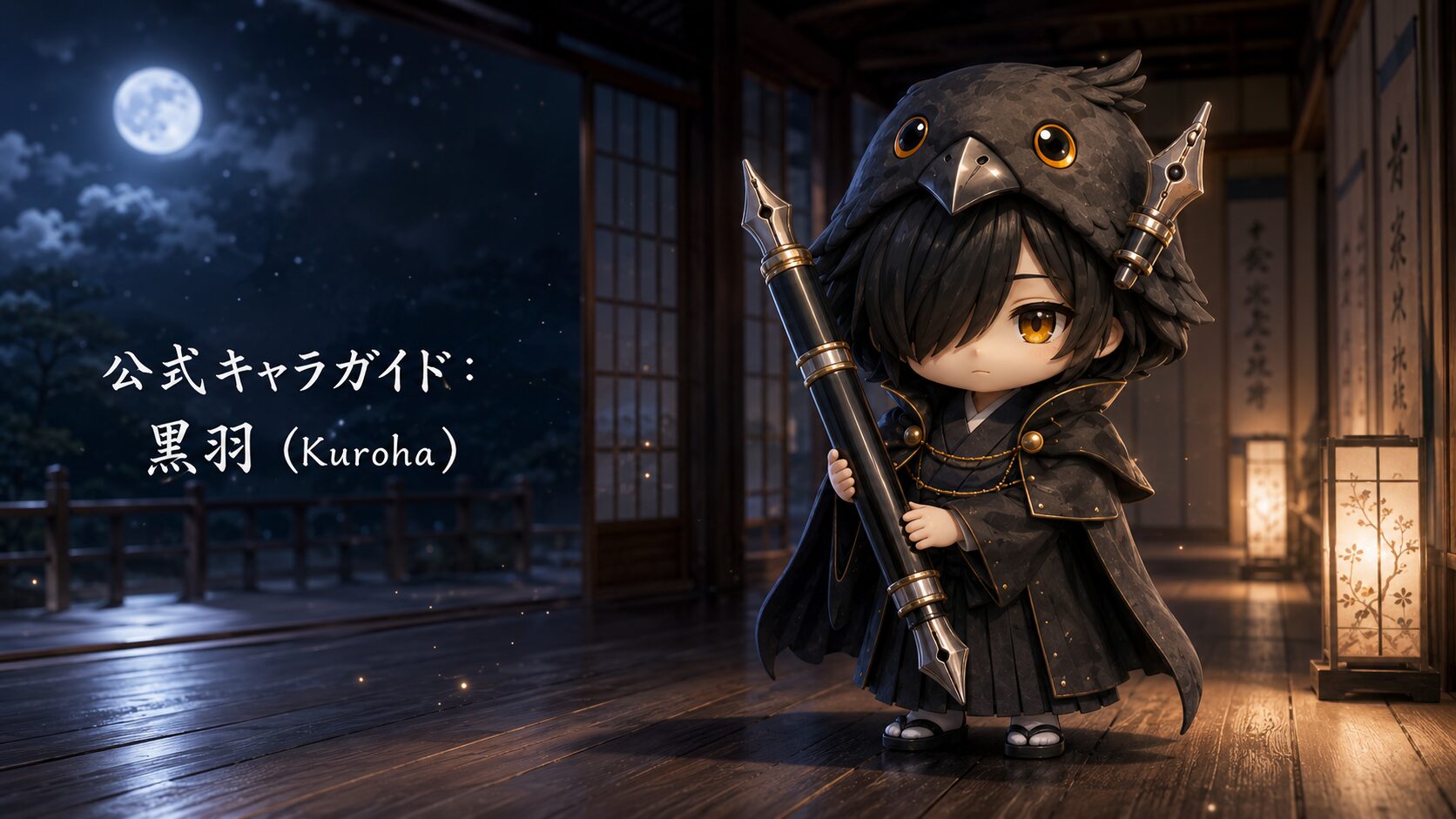 【公式キャラガイド】黒羽（Kuroha）メインビジュアル